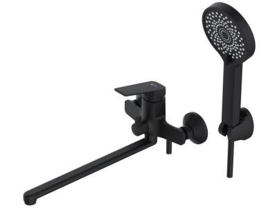 Смеситель для ванны, Lt D35, серия WIN, black AV Engineering AVWIN7-BL165-122