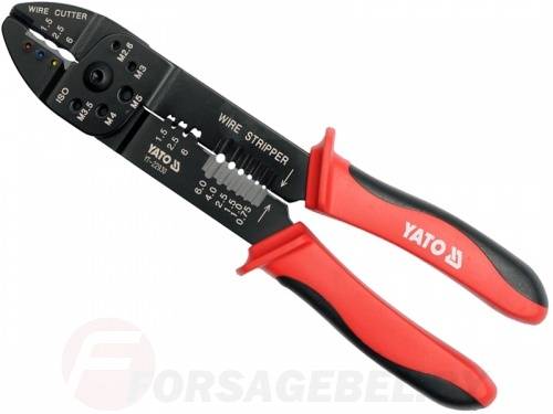 Щипцы для обжима и зачистки проводов 0.75-6.0/22-10 AWG Yato YT-22930