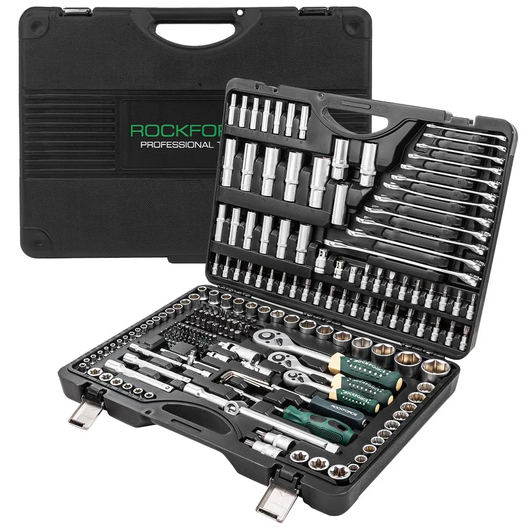 Набор инструментов 216+3шт 1/4"&3/8"&1/2" 6-гр RockForce RF-38841+3