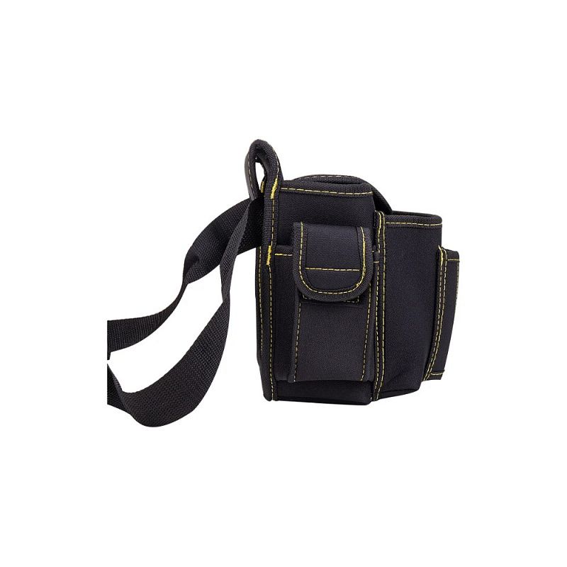 Сумка для инструментов поясная Deli YS EDL-P4, 220х140х200 мм, ткань Oxford, черный