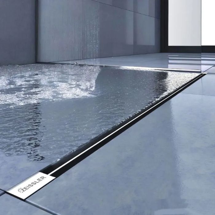 Трап для душа Zeissler Zst.1141.7002, линейный, ультратонкая модель с вставкой Evolux, 70см