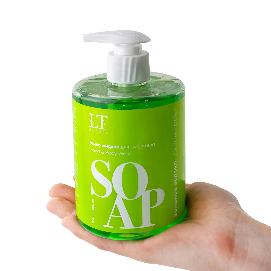Мыло жидкое для рук и тела ''Зеленое яблоко'' La and Te beaute LT-6969