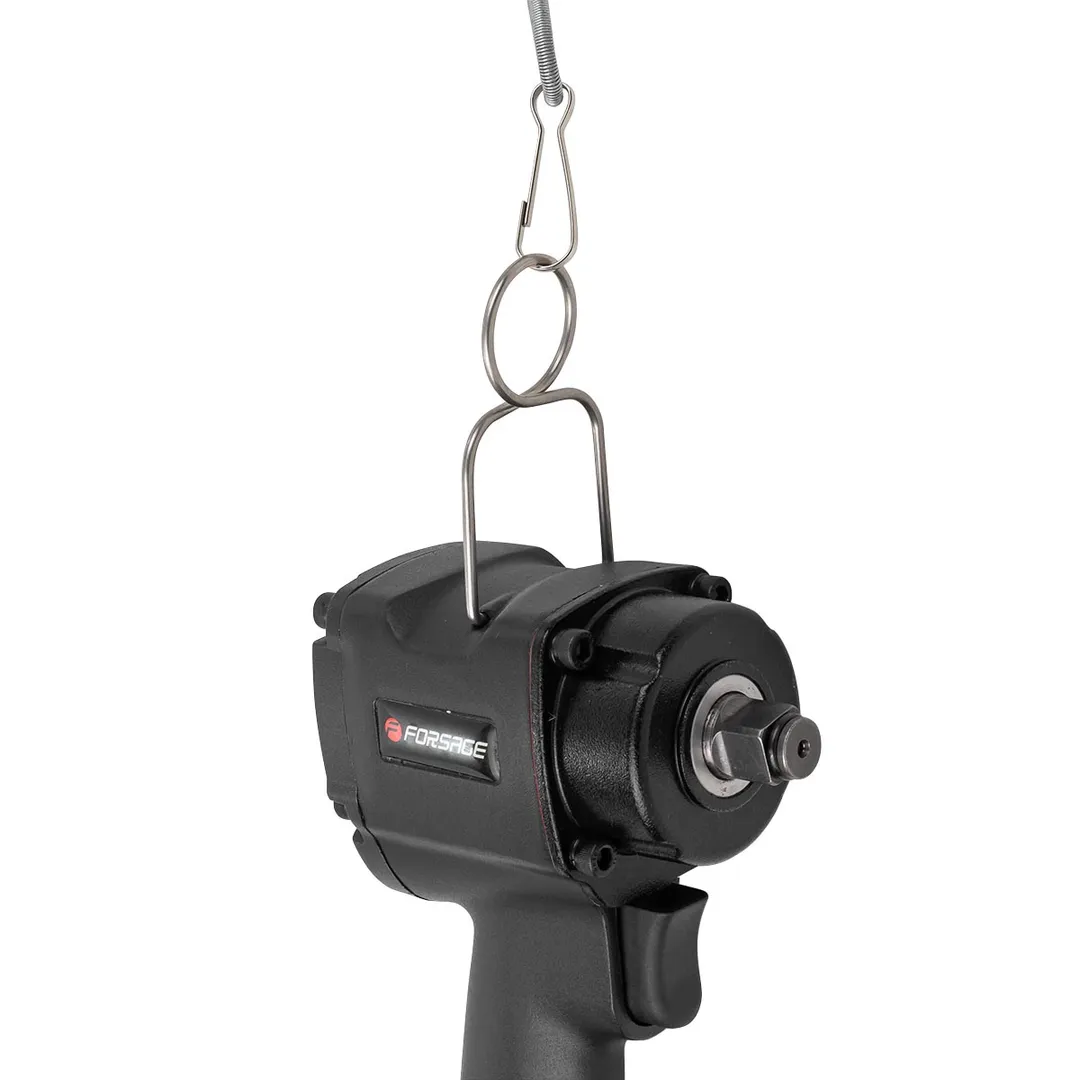 Пневмогайковерт ударный ''Compact'' с реверсом и регулировкой усилия 1/2'' 600Hм Forsage F-82542