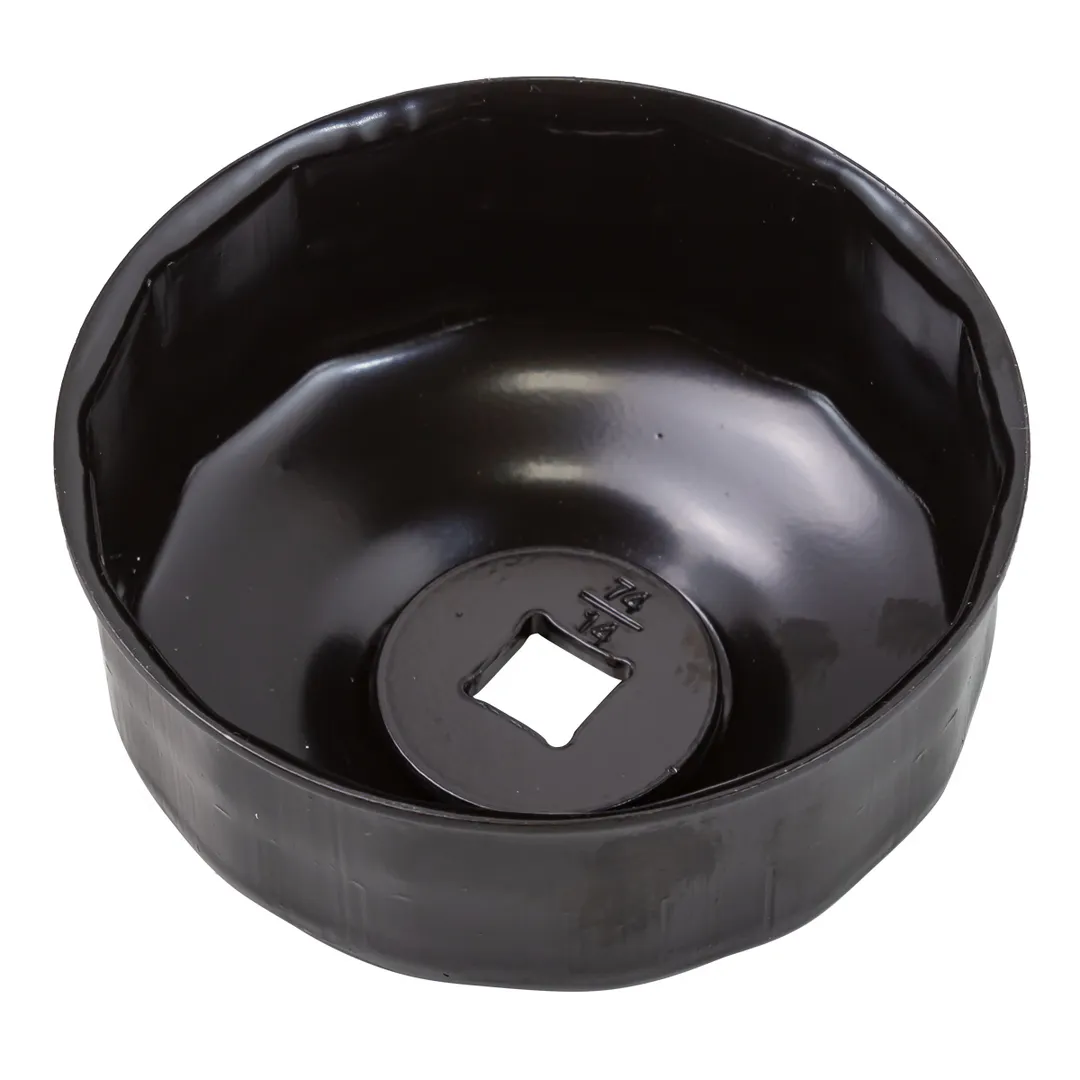 Съемник масляного фильтра 74 мм, 1/2", крышка 14-гр. Forsage F-6317414