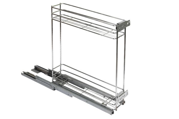 Выдвижная корзина-карго NORWIG 300 напр.скр.монтажа с доводчиком крепл.нижнее, хром AKS 36029