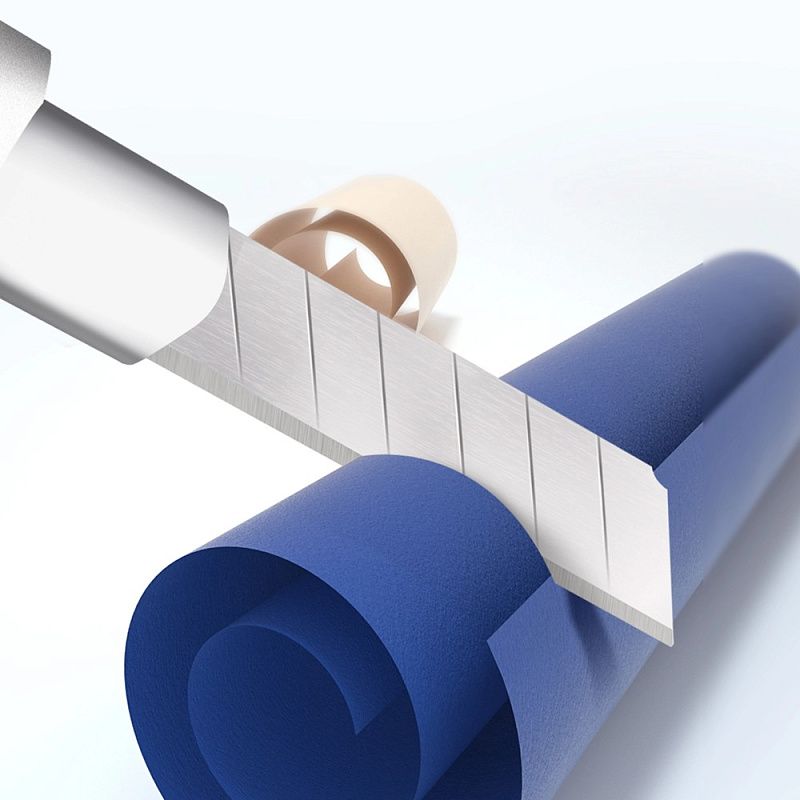 Лезвие для малого ножа "Deli", 9 мм, 10 шт.