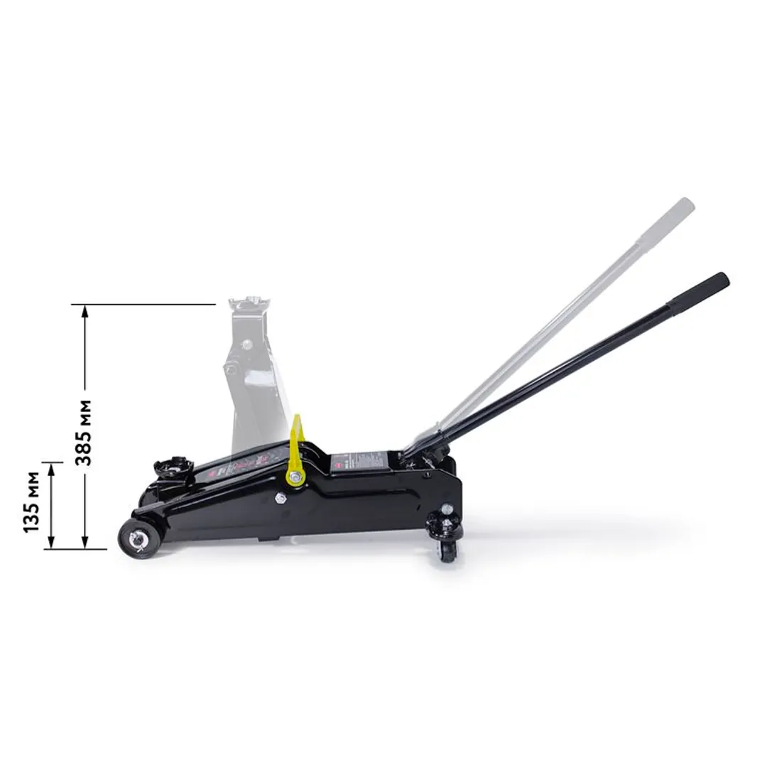 Домкрат подкатной гидравлический 2 т, 130-385 мм RockForce RF-TA82005