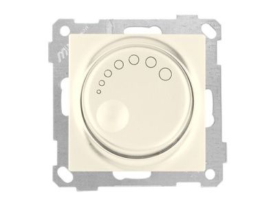 Выключатель поворотный, диммер, скрытый, без рамки, винт. зажим, 1000Вт, кремовый, DARIA, 220VAC, 100 - 1000VA, 50 Hz, IP20, Mutlusan 21004440202