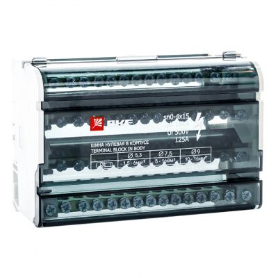 Шина нулевая в корпусе (4х15) EKF PROxima sn0-4x15