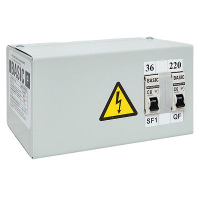 Ящик с понижающим трансформатором ЯТП 0,25кВА 220/36В EKF Basic yatp0,25-220/36v-2a