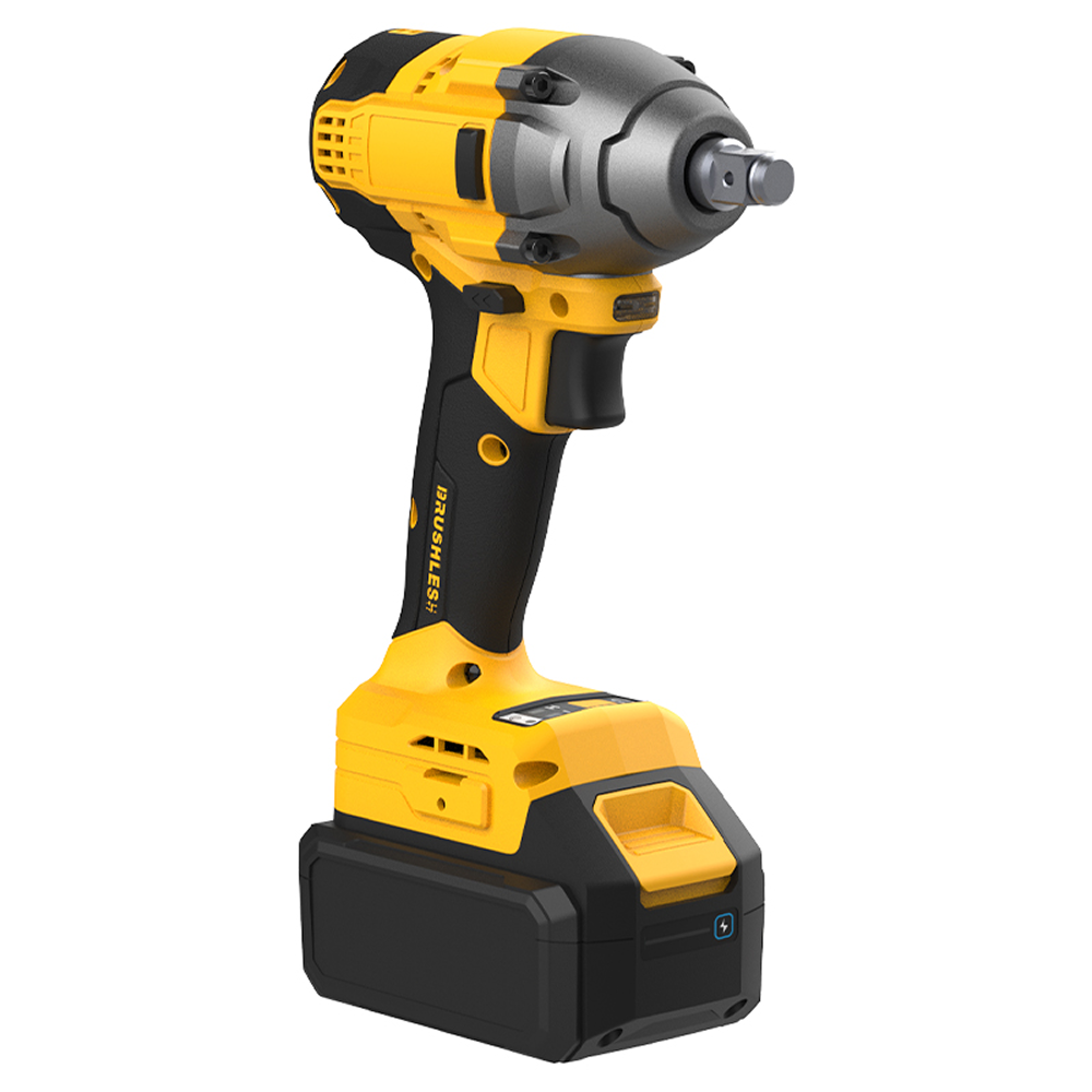 Аккумуляторный гайковерт Deli YS EDC230, 20 В, 320 Нм, 2 АКБ, 4 Ач, З/У 2А, коробка