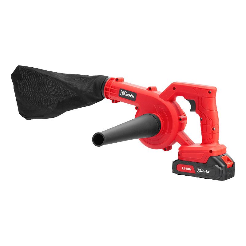 Воздуходувка-пылесос акк. портативная, LB-185, 35 м/с, 170 м3/ч, Li-Ion, 20 В MTX 59620