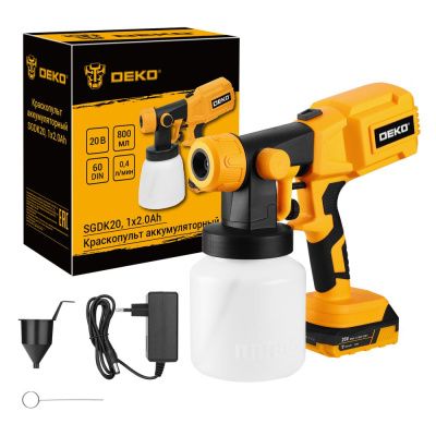 Краскопульт аккумуляторный SGDK20 086-1019 DEKO 086-1019