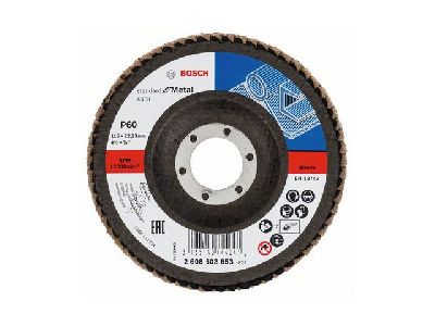 Круг лепестковый 115х22.23 мм K60 конический STANDARD FOR BOSCH 2608603653