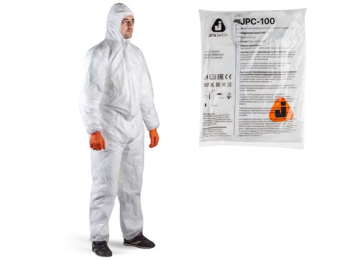 Защитный комбинезон JPC-100, р-р 4XL JETA SAFETY JPC-100-4XL