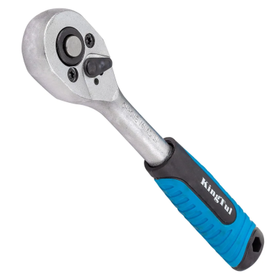 Трещотка реверсивная с резиновой ручкой 1/4'' KINGTUL KT-80222W