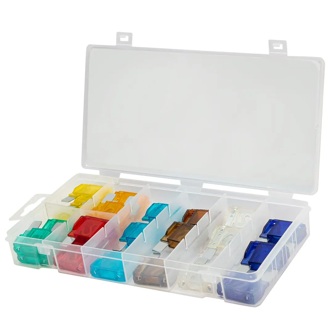 Набор автомобильных плавких флажковых предохранителей от 20А до 100А 24 пр RockForce RF-FS-20(83140)