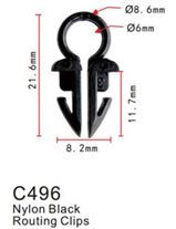 Клипса для крепления внутренней обшивки а/м универсальная пластиковая, 100 шт Forsage C0496(universal)