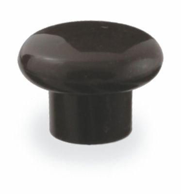 Ручка меб. кнопка пластик. PK01/K1 черный матовый AKS 87058