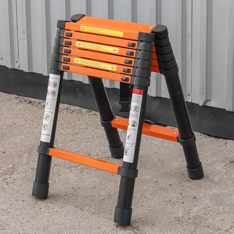 Стремянка телескопическая алюм. бытовая 2 м, 7+7 ступ. ISMA ISMA-UP200-2