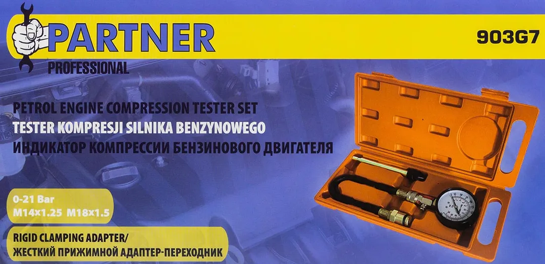 Компрессометр бензиновый с дл. наконечником и шлангом Partner PA-903G7
