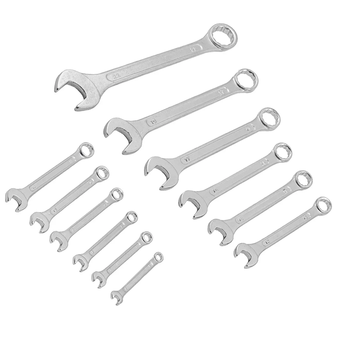 Набор комбинированных ключей 12 пр 6-14, 17, 19, 22 мм EVERFORCE EF-5123MP