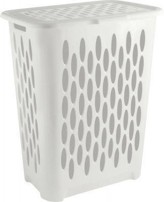 Корзина для белья Keeplex Light с откидной крышкой 37л 42,2×29×51,5см белое облако Пластик Репаблик KL180111048