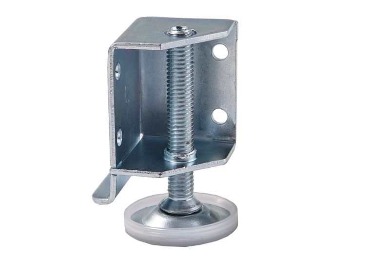 Опора регулируемая М8 угловая с поддержкой боковины правая, 1 упак 2 шт., AKS 124242