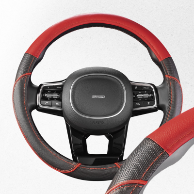 Оплетка экокожа M Combo- Черно/Красная SKYWAY S01102394