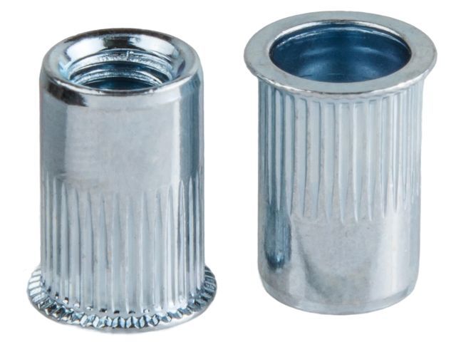 Заклепка резьбовая М4 уменьшенный бортик белый цинк, 50 шт в зип-локе Starfix SMZ1-06856-50