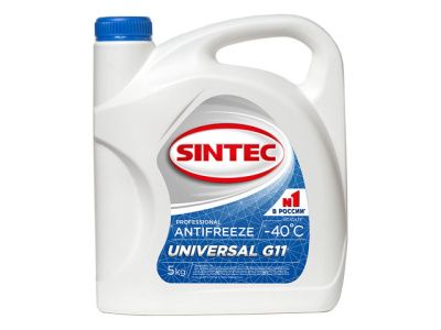 Антифриз Sintec-40 G11 Universal (синий) 5кг SINTEC 990552