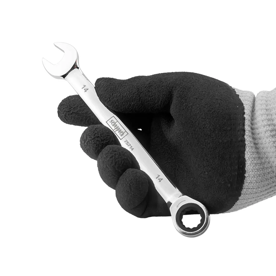 Набор комбинированных трещоточных ключей 10, 12-14, 17 мм 5 пр Scheppach Sch-51052