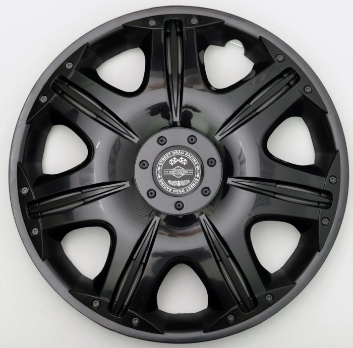 Колпак декоративный автомобильный Опус черный глянец 15" (4 шт) Star S15276