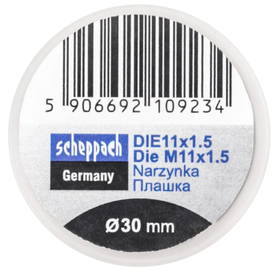Плашка M11x1,5/Ф30 Scheppach Sch-DIE11x1.5