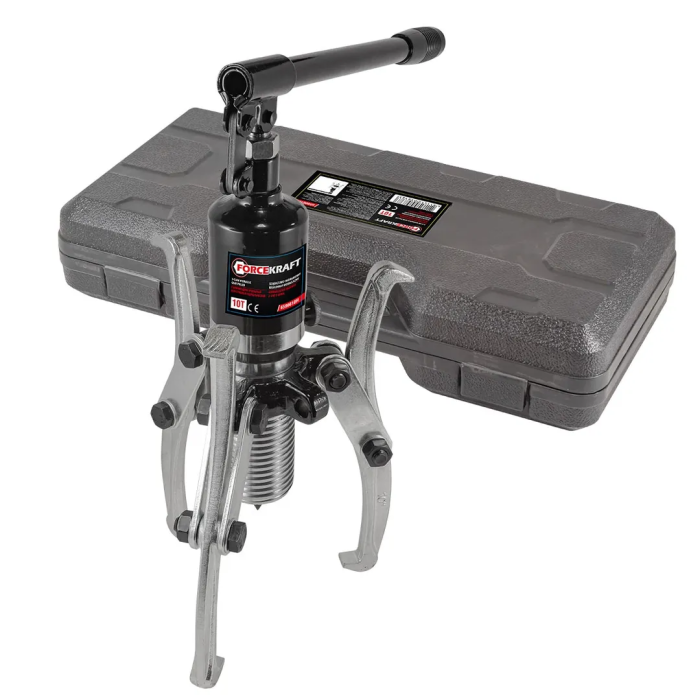 Съемник двух-трехлапый переставной гидравлический 10 т, Øзахвата 50-250 мм, глубина захвата 170 мм ForceKraft FK-6590610H