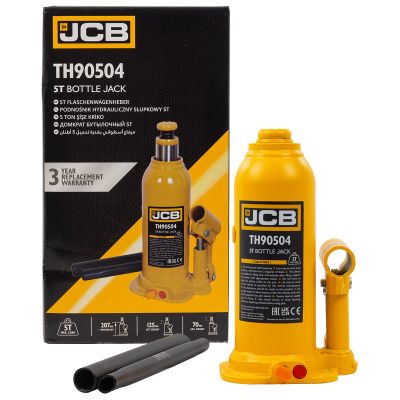 Домкрат бутылочный 5 т 207-402 мм с клапаном JCB JCB-TH90504