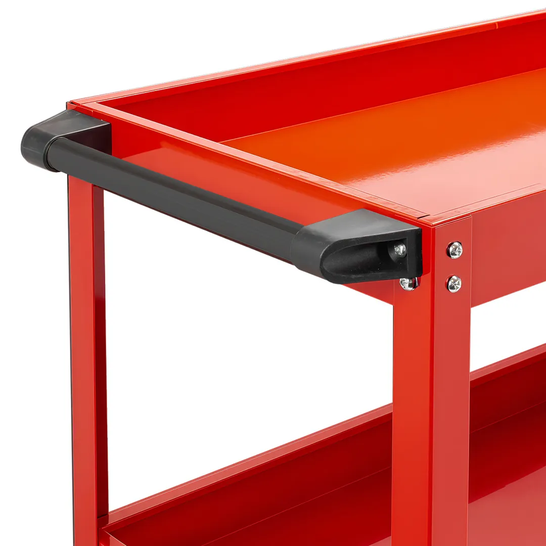 Тележка инструментальная металлическая 3-х полочная, 733х350х780 мм, max нагр. 135 кг ForceKraft FK-1141343B