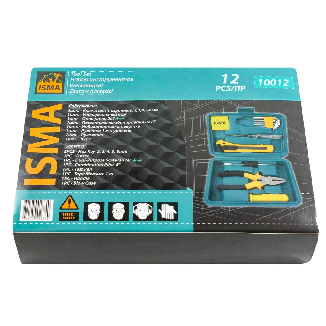 Набор инструментов 12 пр. ISMA ISMA-10012