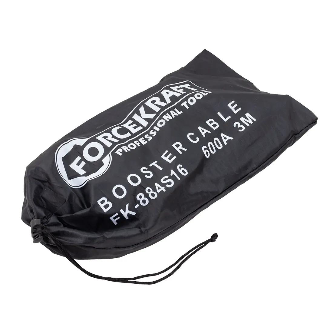 Стартовые провода 600А, 3 м ForceKraft FK-884S16