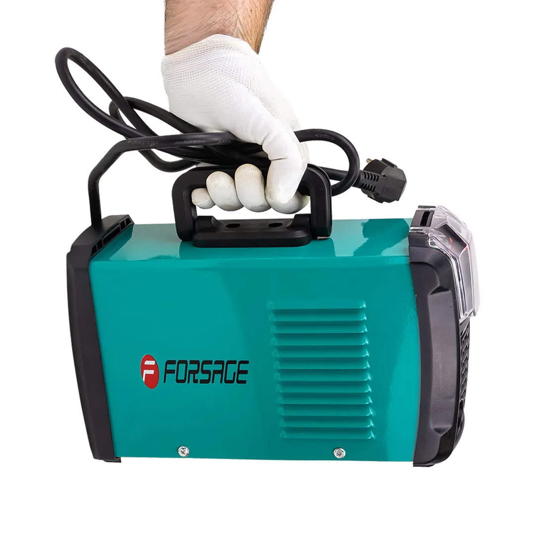 Сварочный инвертор 20-200А, электрод 1.6-4 мм, 220В с комплектом аксессуаров Forsage F-MMA200