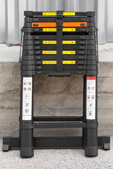 Стремянка телескопическая алюминевая бытовая 5 м, 13+13 ступ. RockForce RF-UP500-2