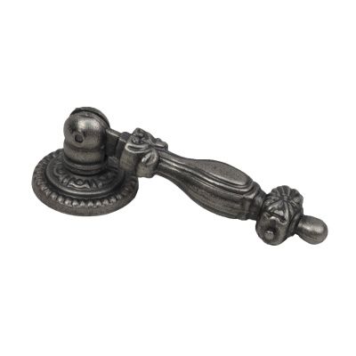 Ручка меб. КАПЛЯ, состаренное серебро AKS 93628