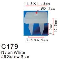 Клипса для крепления внутренней обшивки а/м Тойота пластиковая 100 шт Forsage F-C179(Toyota)