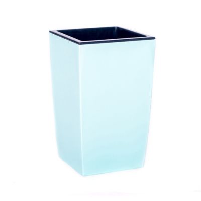 Кашпо для цветов со вставкой "ЖАСМИН",16×16×26см, вставка 15см, мятный Гарденпласт 00084