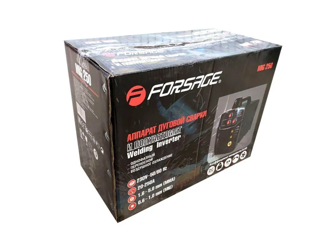 Сварочный аппарат Profi MIG, MMA 220V, с аксессуарами Forsage F-MIG/MMA250