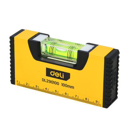 Уровень строительный Deli YS EDL290100, 100 мм, магнит