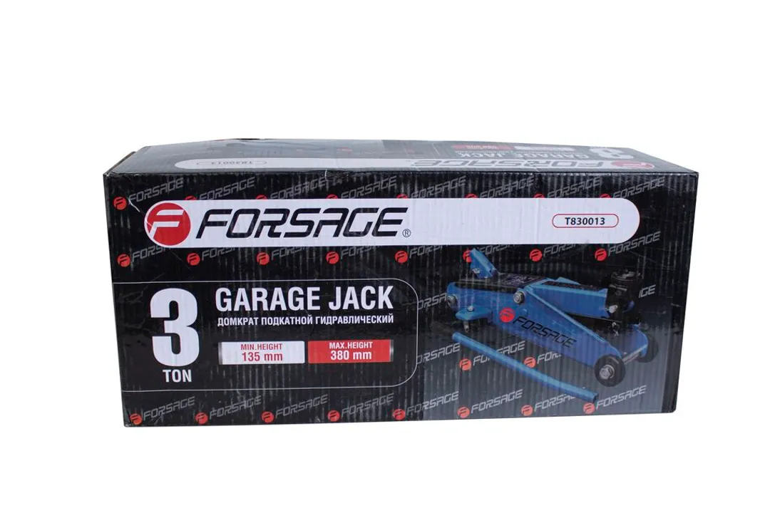 Домкрат подкатной гидравлический 3 т, 135-380 мм, узкая база Forsage F-T830013