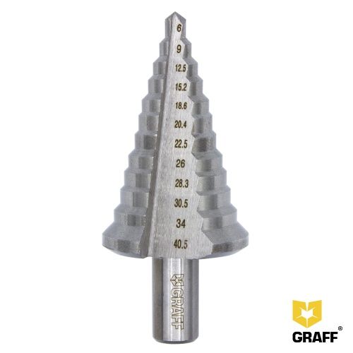 Сверло по металлу 6-40,5 мм ступенчатое GRAFF 70640