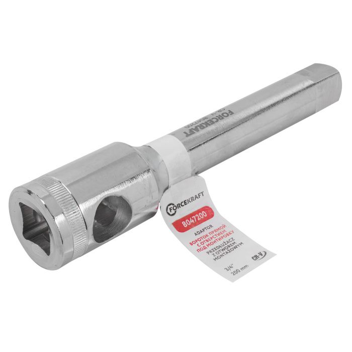 Вороток прямой с отверстием под монтировку 200 мм, 3/4" ForceKraft FK-8047200