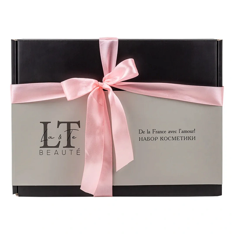 Набор, Гель для душа, крем-баттер для тела, скраб для тела+щетка для сухого массажа, подарок La and Te beaute LT6